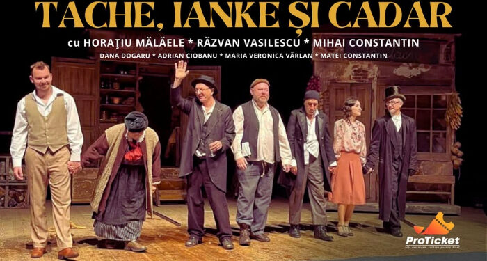 Horațiu Mălăele, Răzvan Vasilescu şi Mihai Constantin, în TACHE, IANKE ȘI CADÂR, la Casa de Cultură Constanța