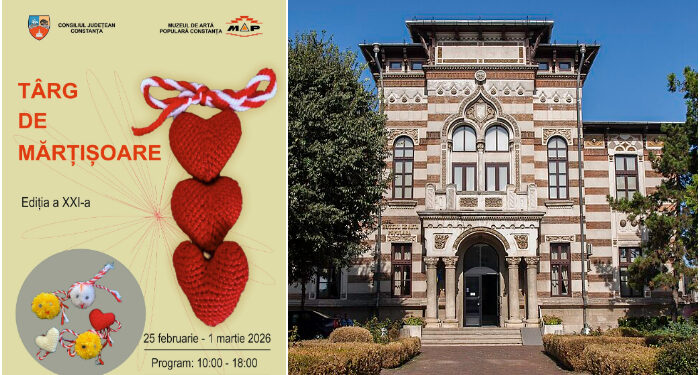 Târg de Mărțișoare, de miercuri, 25 februarie, la Muzeul de Artă Populară Constanța