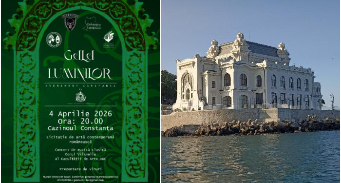Gala Luminilor, eveniment cultural și licitație caritabilă de artă, la Cazino, sâmbătă 4 aprilie
