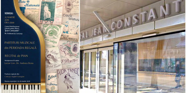 Expoziția „Partituri muzicale din perioada regală” – file din istoria muzicii românești la Centrul Cultural Jean Constantin
