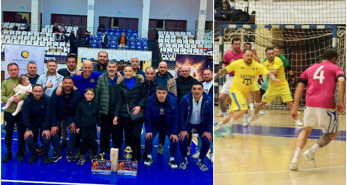 Echipa de fotbal în sală a UDTTMR, locul II, la Turneul Constanța