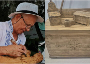 Meșterul popular Vasile Botezatu a donat Muzeului de Artă Populară Constanța șase piese din lemn specifică culturii rurale românești
