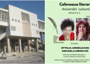 Scriitoarele Ottilia Ardeleanu și Mihaela Meravei, protagonistele Cafenelei Literare de joi, 16 aprilie