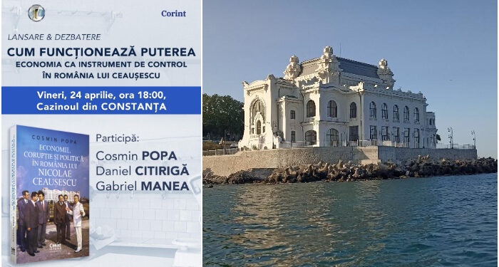 Cazinoul găzduiește lansarea volumului „Economie, corupție și politică în România lui Nicolae Ceaușescu”