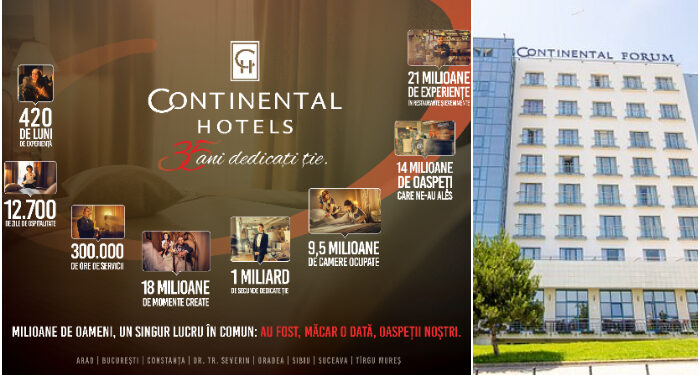 Continental Hotels marchează 35 de ani de activitate pe piața din România