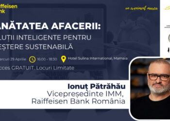 Clubul „LadyPrenor”: “Sănătatea afacerii: Soluții inteligente pentru creștere sustenabilă” cu Ionuț Pătrăhău
