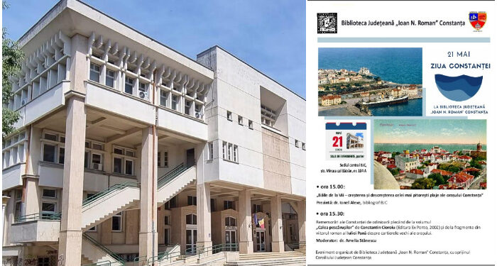 TREI evenimente pe 21 mai: Biblioteca Județeană Constanța sărbătorește „Zilele Constanței”