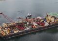 Primul dintre vasele care instalează conducta NEPTUN DEEP, Castoro 10, a sosit în România