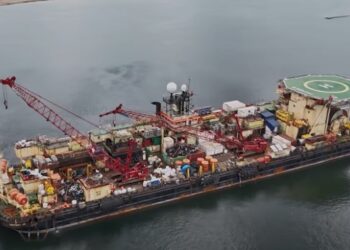Primul dintre vasele care instalează conducta NEPTUN DEEP, Castoro 10, a sosit în România