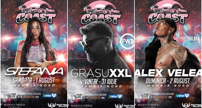 COAST PARADE 2026 în MAMAIA: Supercaruri spectaculoase, show-uri live și Vibe de LITORAL