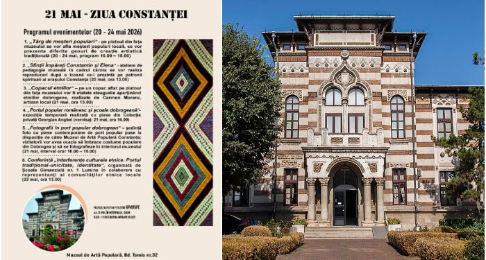 Zilele Constanței 2026: Programul evenimentelor culturale de la Muzeul de Artă Populară Constanța