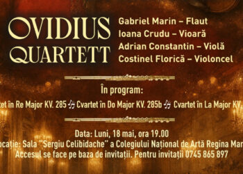 „MOZART FOREVER I”, concert de muzică clasică, în Sala „Sergiu Celibidache” a Colegiului Național de Arte „Regina Maria” din Constanța