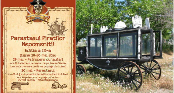 Mihai Mărgineanu, prezent la Parastasul Piraților Nepomeniți 2026, în Sulina, 29 – 30 mai