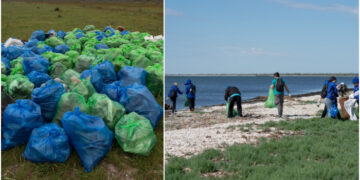 Peste 7,5 tone de deșeuri colectate de pe plaja Sulina în DOAR PATRU ZILE!